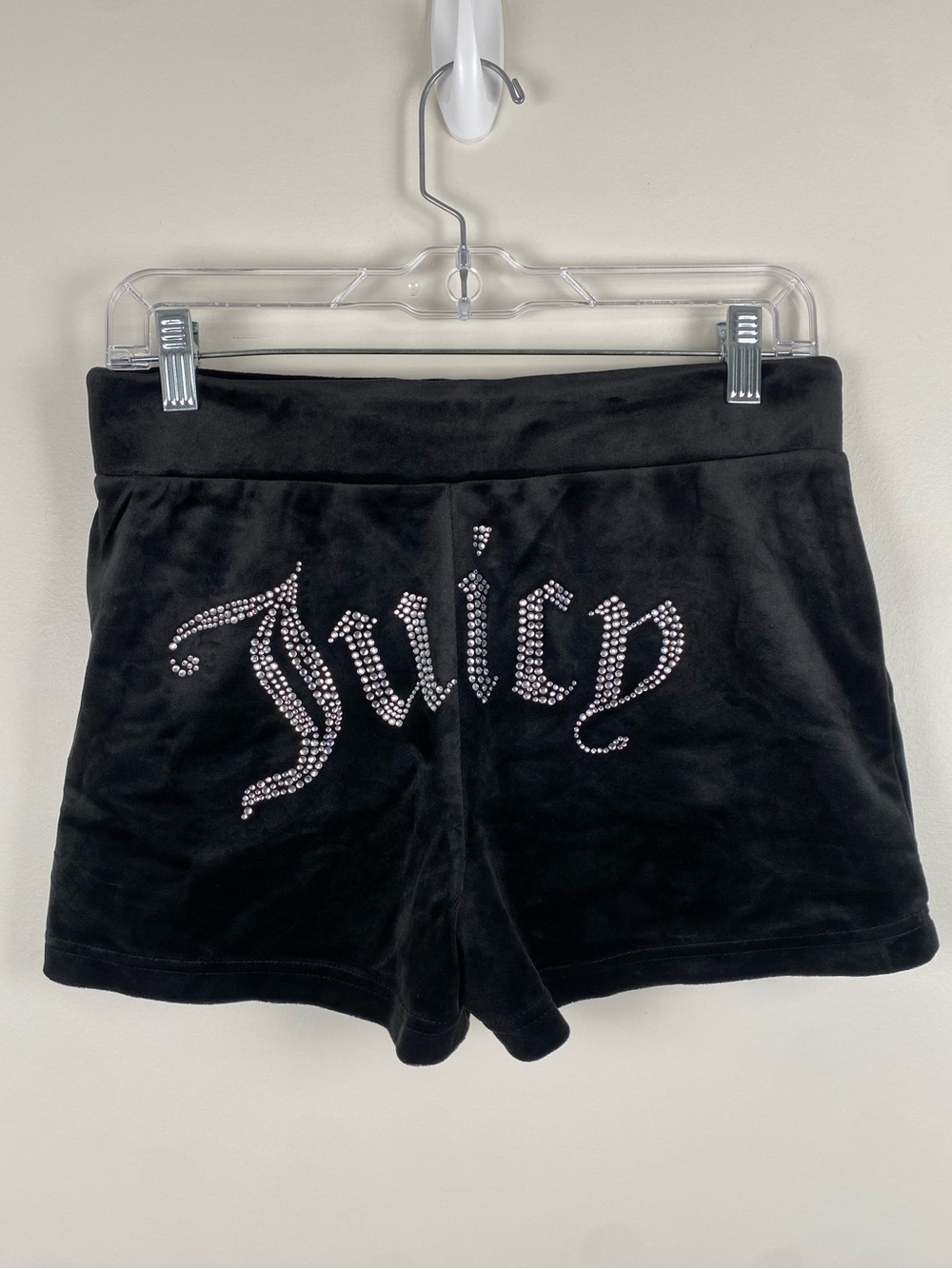 Juicy Couture Big Bling Velour Track Shorts Small